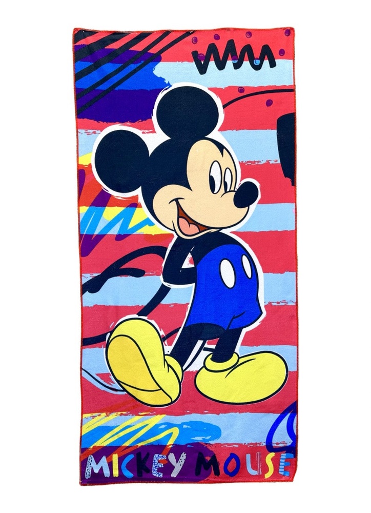 Пляжний банний дитячий рушник Mickey Mouse 140х70 см мікрофібра F0289 фото