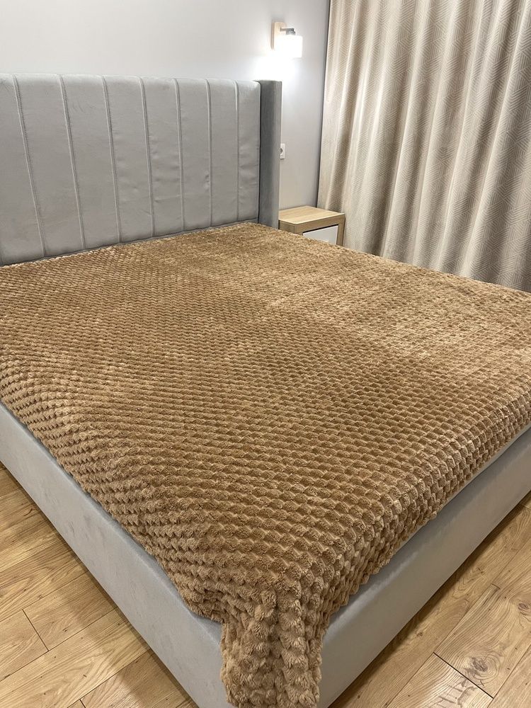 Плед шарпей королевский 3D 200x230 см коричневый F0139 фото