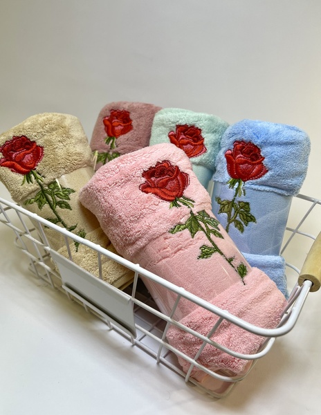 Набір кухонних рушників Троянди мікрофібра F0156 фото