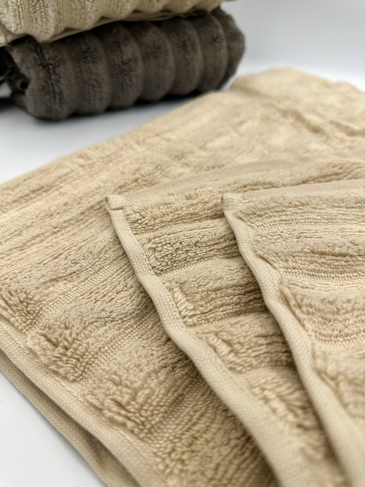 Полотенце для лица махровое Cestepe 100х50 см песочное F0257 фото