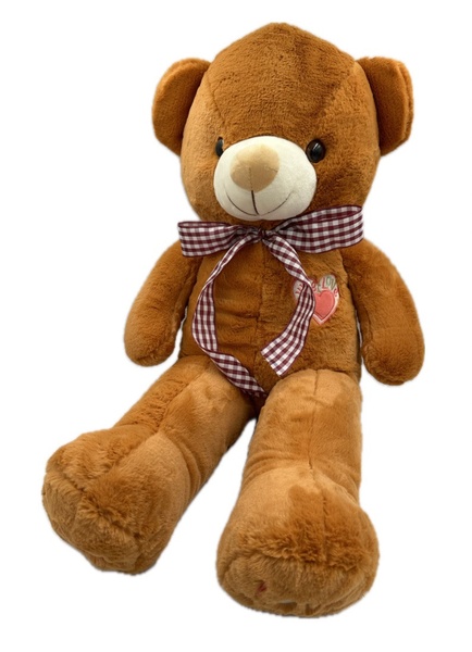 М'яка іграшка з пледом Ведмедик 75 см коричневий F0358 фото