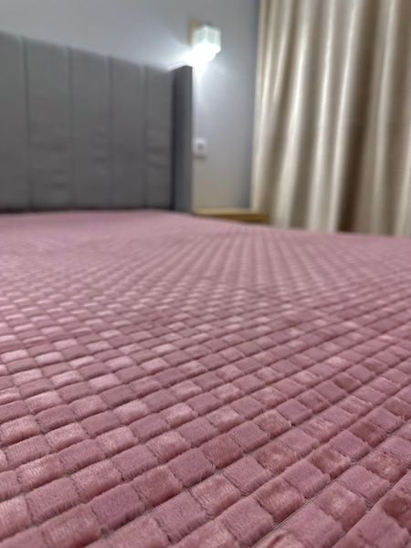 Плед Мозаика 200x230 см розовый F0309 фото