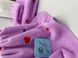 Подарочный набор банных полотенец из микрофибры Сердечки фиолетовый F0421 фото 4