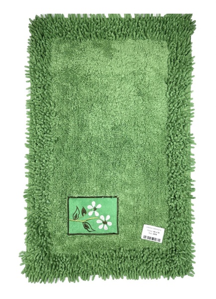Коврик для ванной комнаты Цветочки зеленый F0280 фото