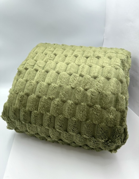 Плед королівський шарпей 3D стандарт 200x230 см зелений F0332 фото