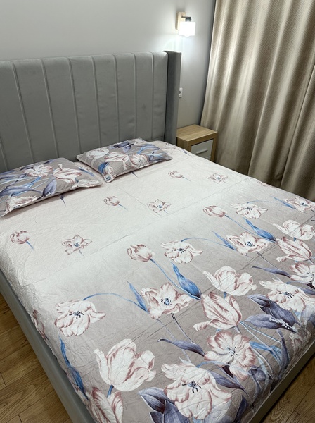 Комплект Летнее одеяло с наволочками Ирис 200x230 см капучино F0234 фото