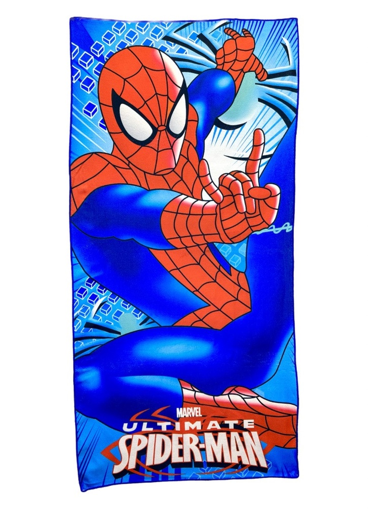 Пляжний банний дитячий рушник Spider-Man 140х70 см мікрофібра F0287 фото