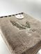 Полотенце для лица Перо махровое 100х50 см темно-бежевое F0046 фото 4